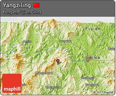 Physical 3D Map of Yangziling