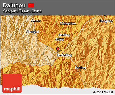 Political 3D Map of Daluhou