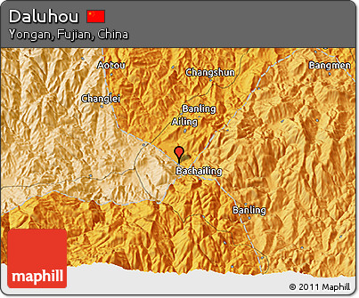 Political 3D Map of Daluhou