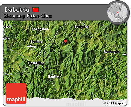 Satellite 3D Map of Dabutou