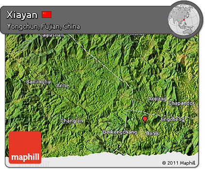Satellite 3D Map of Xiayan