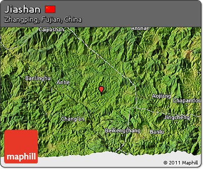 Satellite 3D Map of Jiashan