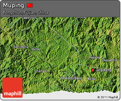 Satellite 3D Map of Muping