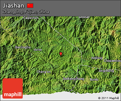 Satellite 3D Map of Jiashan