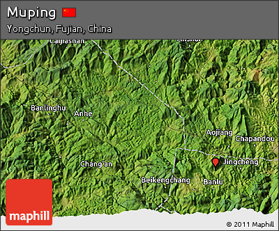 Satellite 3D Map of Muping