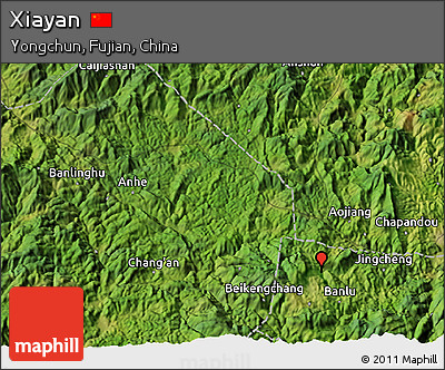 Satellite 3D Map of Xiayan
