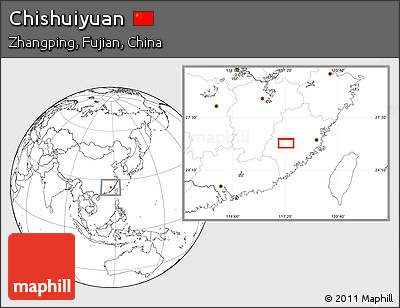 Blank Location Map of Chishuiyuan
