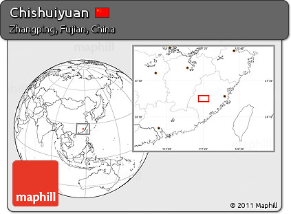 Blank Location Map of Chishuiyuan