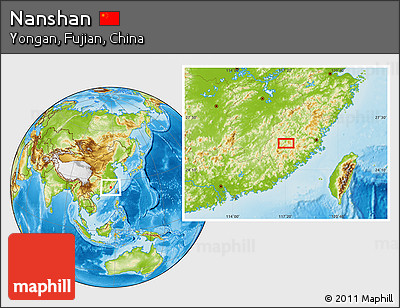 Physical Location Map of Nanshan