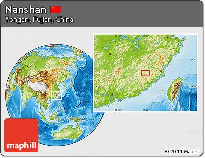 Physical Location Map of Nanshan