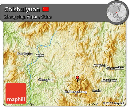 Physical Map of Chishuiyuan
