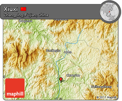 Physical Map of Xiuxi