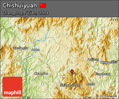Physical Map of Chishuiyuan