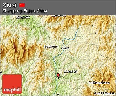 Physical Map of Xiuxi