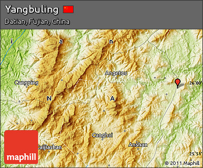 Physical Map of Yangbuling