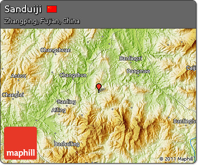 Physical Map of Sanduiji