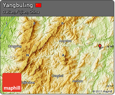 Physical Map of Yangbuling