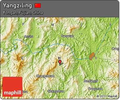 Physical Map of Yangziling