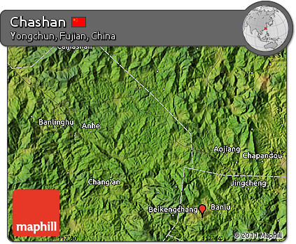 Satellite Map of Chashan