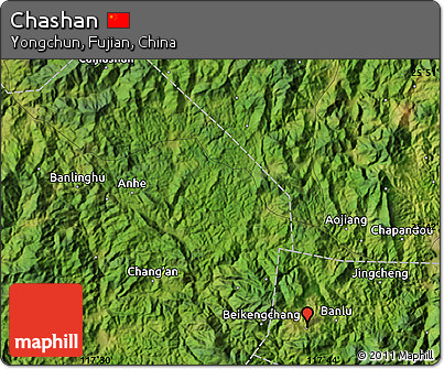 Satellite Map of Chashan