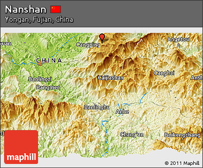 Physical Panoramic Map of Nanshan