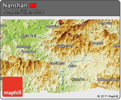 Physical Panoramic Map of Nanshan