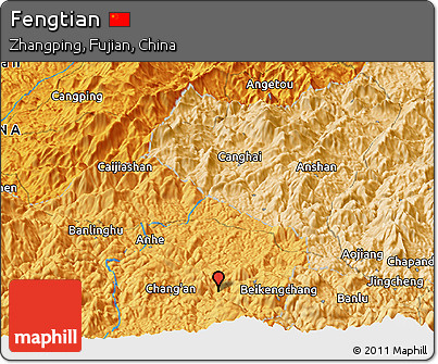 Political Panoramic Map of Fengtian