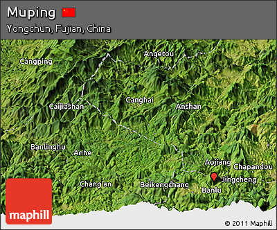 Satellite Panoramic Map of Muping