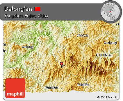 Physical 3D Map of Dalong'an