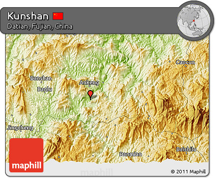 Physical 3D Map of Kunshan