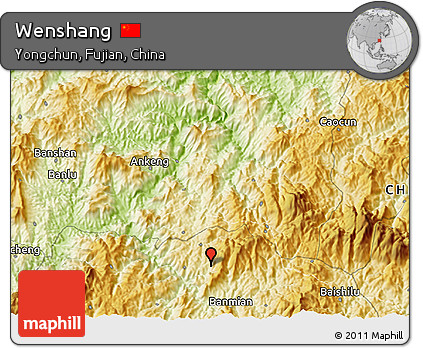 Physical 3D Map of Wenshang