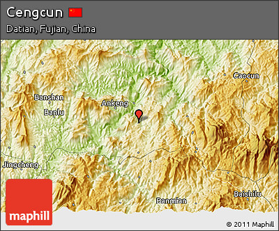 Physical 3D Map of Cengcun