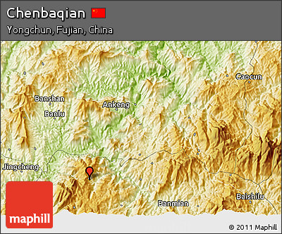 Physical 3D Map of Chenbaqian