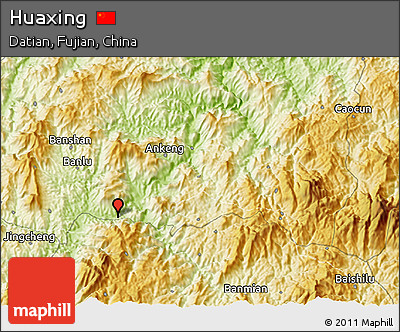 Physical 3D Map of Huaxing