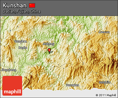 Physical 3D Map of Kunshan