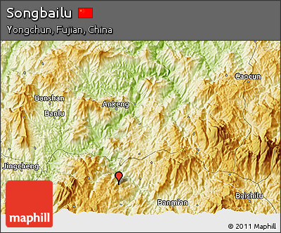 Physical 3D Map of Songbailu