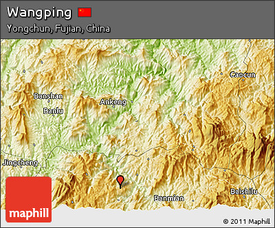 Physical 3D Map of Wangping