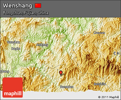 Physical 3D Map of Wenshang