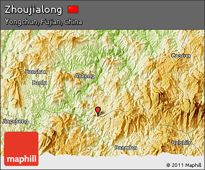 Physical 3D Map of Zhoujialong