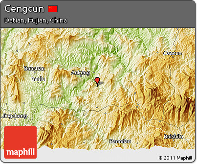 Physical 3D Map of Cengcun