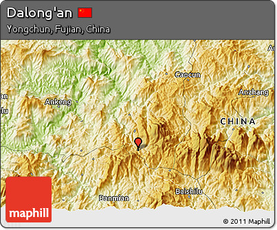 Physical 3D Map of Dalong'an