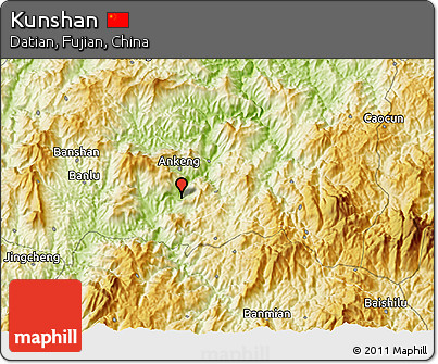 Physical 3D Map of Kunshan