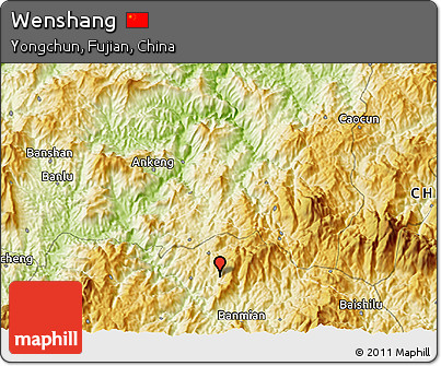 Physical 3D Map of Wenshang