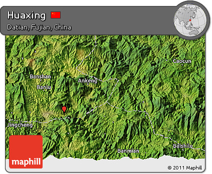 Satellite 3D Map of Huaxing