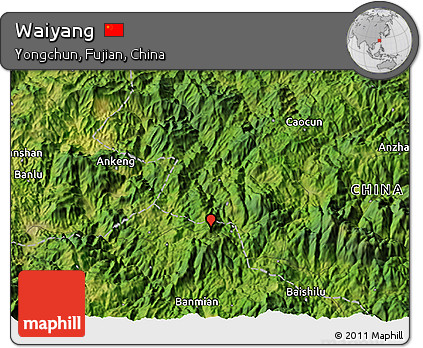 Satellite 3D Map of Waiyang