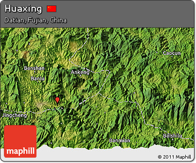 Satellite 3D Map of Huaxing