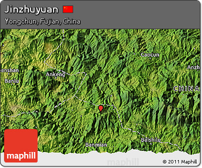 Satellite 3D Map of Jinzhuyuan