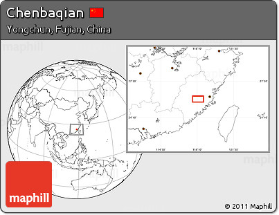 Blank Location Map of Chenbaqian