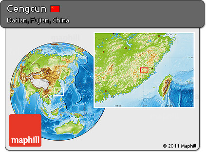 Physical Location Map of Cengcun