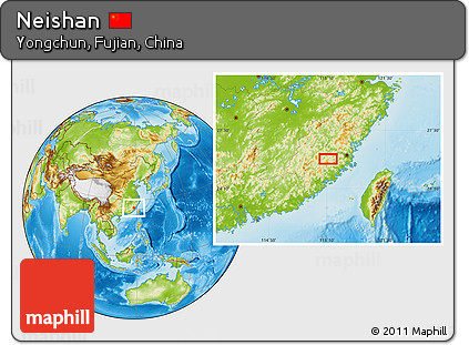 Physical Location Map of Neishan